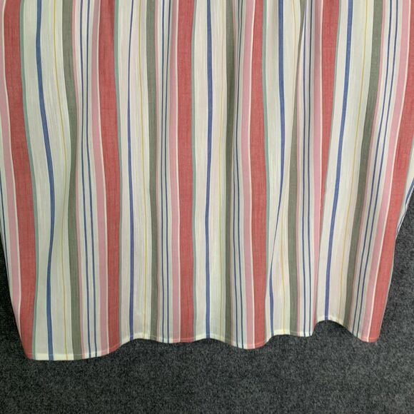 Old Navy Striped Shirt Women XXL Cap Sleeve Tie Waist Cool Summer Cotton Rayon - Picture 9 of 12